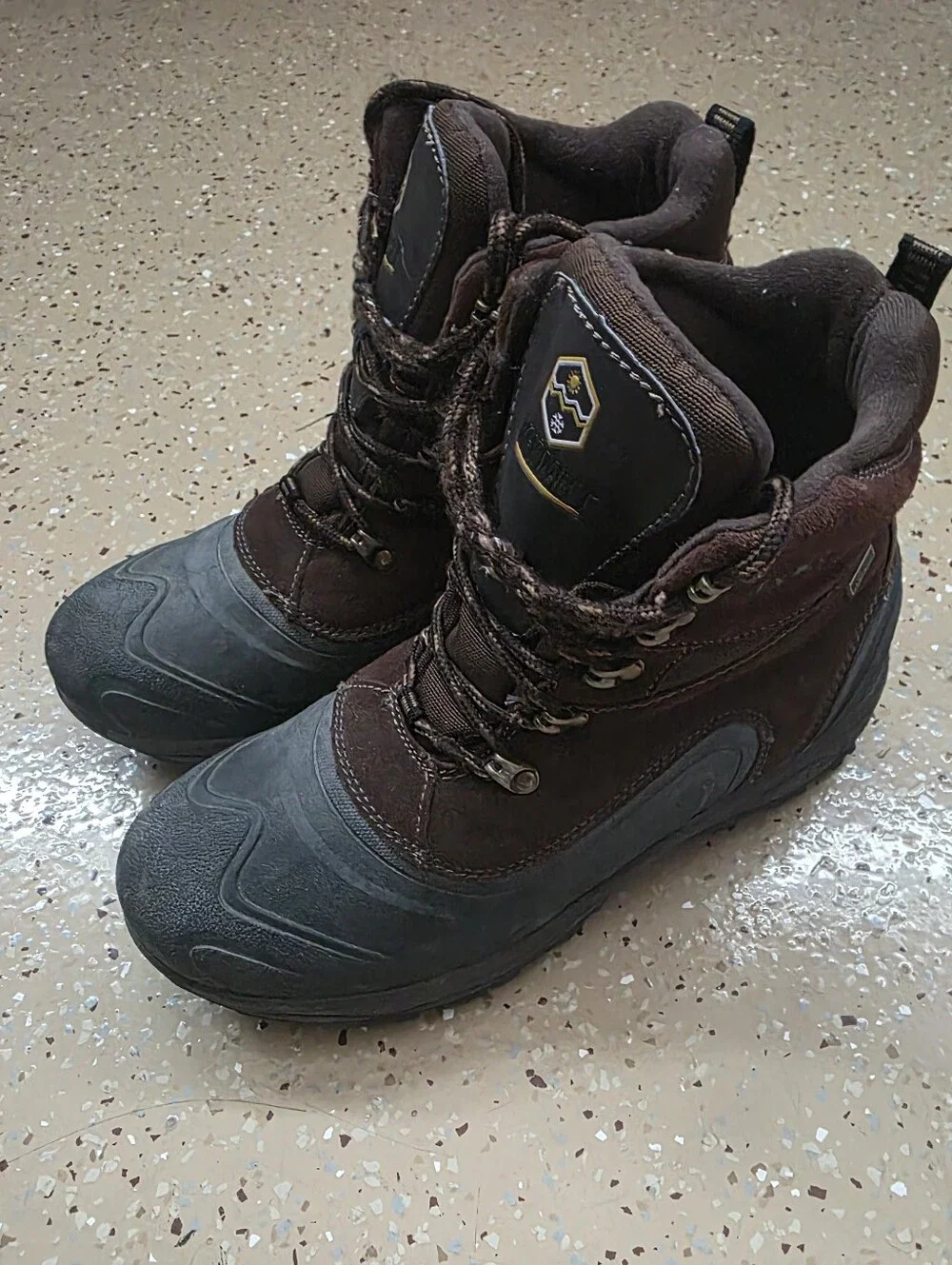 Khombu Waterproof Winter Hiking Boots Leather Suede 10 Men's